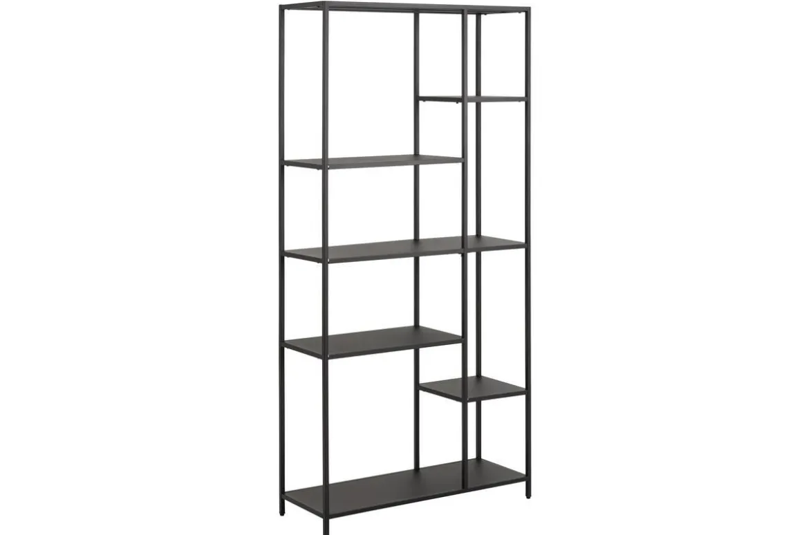 Discount Miliboo Biblioteca moderna en metal negro A165 cm PODIUM