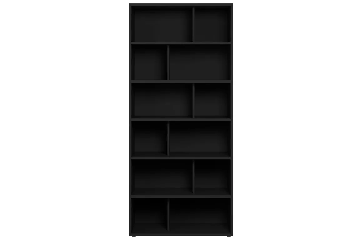 Sale Miliboo Biblioteca moderna madera negra EPURE