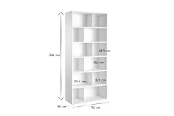 Sale Miliboo Biblioteca moderna madera negra EPURE