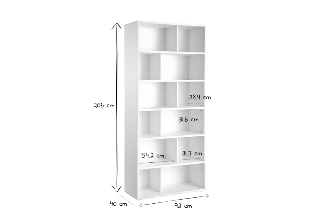 Sale Miliboo Biblioteca moderna madera negra EPURE