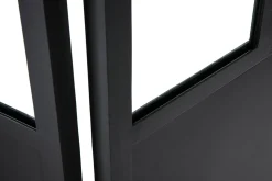 Flash Sale Miliboo Biombo 4 paneles en metal negro y cristal RACK