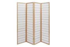 Sale Miliboo Biombo japonés de madera natural y papel de arroz GIBON