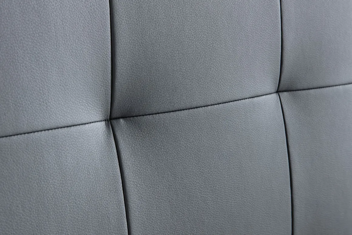 Hot Miliboo Cabecero capitoné gris oscuro 160 cm HALCIONA
