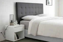 Hot Miliboo Cabecero capitoné gris oscuro 160 cm HALCIONA