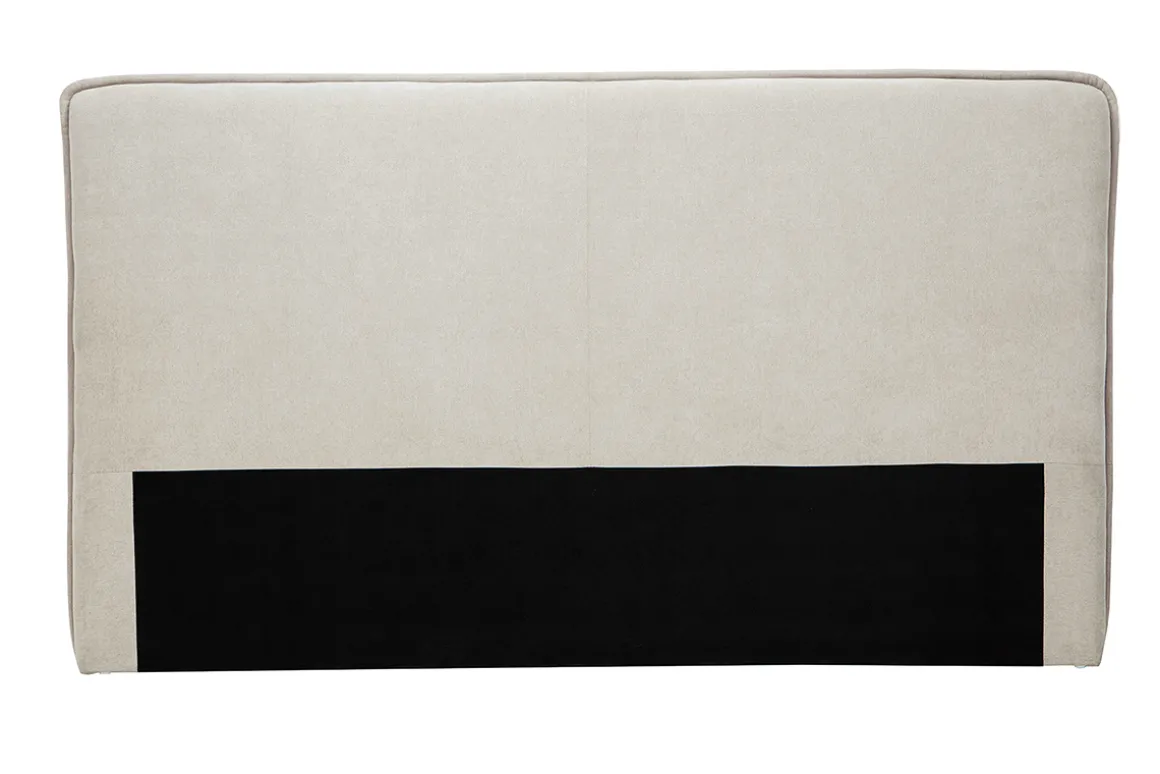 Best Sale Miliboo Cabecero de cama de tela efecto aterciopelado natural 196 cm MARCIA