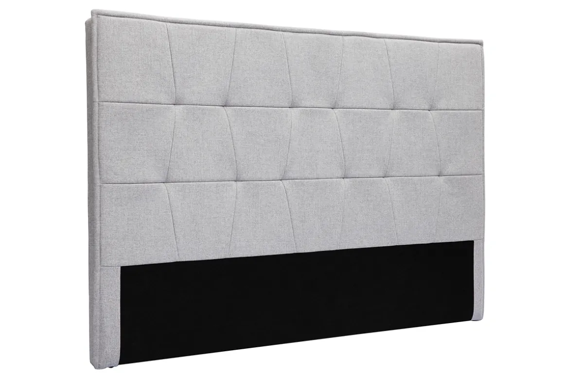 Fashion Miliboo Cabecero de cama de tela gris 170 cm SUKA