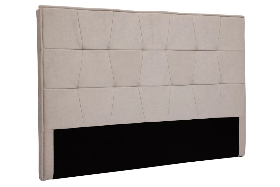 Flash Sale Miliboo Cabecero de cama de tela efecto aterciopelado beige 170 cm SUKA