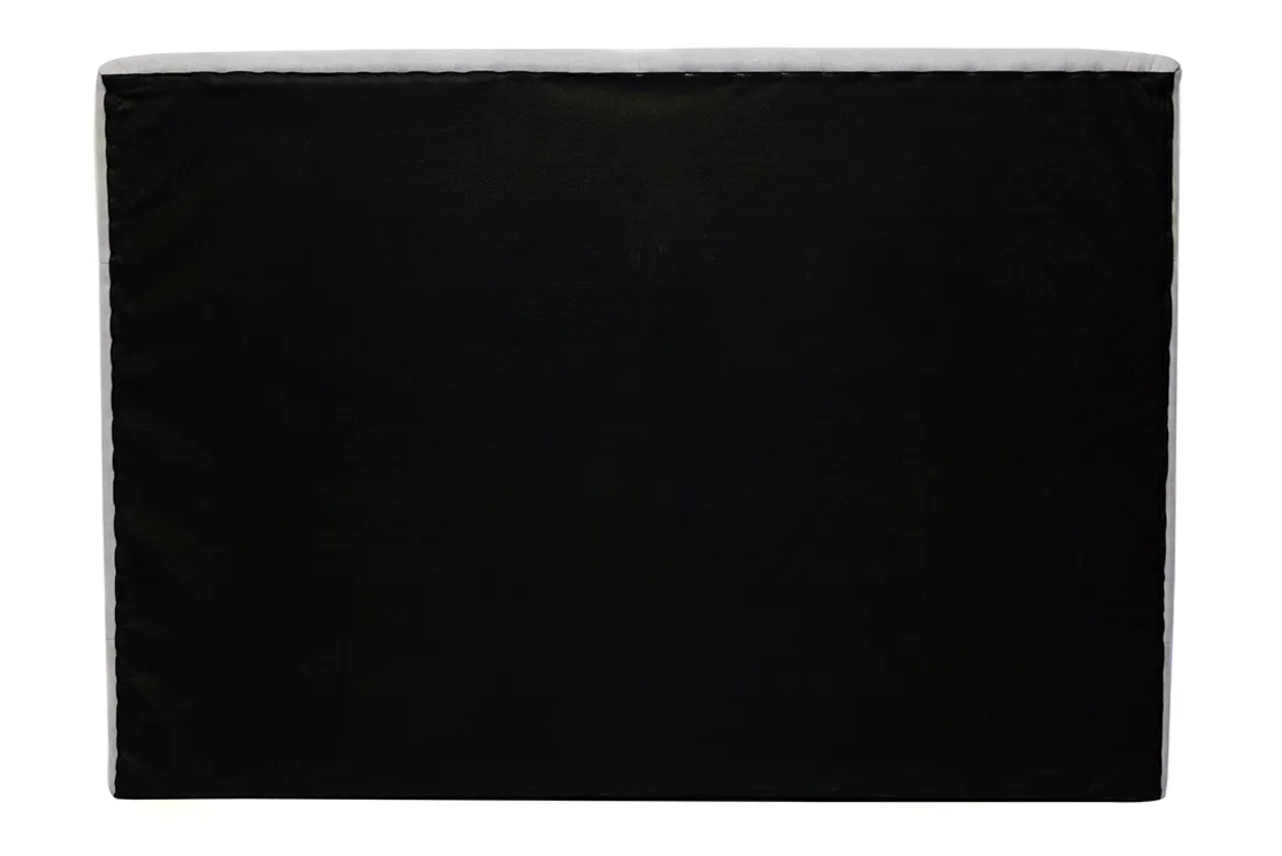 Best Sale Miliboo Cabecero de cama de tela efecto aterciopelado gris 164 cm CHELSEA