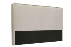 Online Miliboo Cabecero de cama de tela efecto aterciopelado natural 175 cm MARCIA