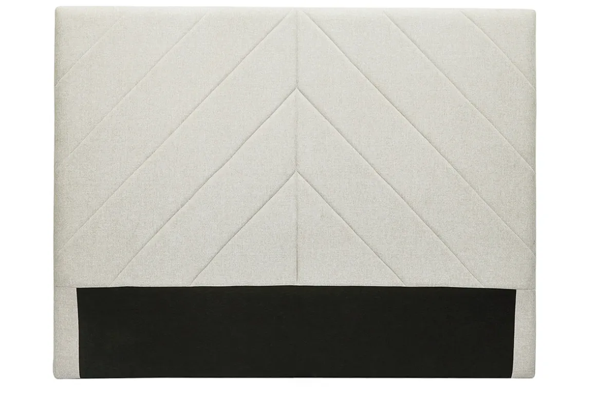 Flash Sale Miliboo Cabecero de cama de tela efecto aterciopelado beige 160 cm AVAH