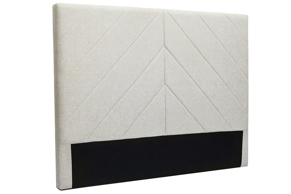 Flash Sale Miliboo Cabecero de cama de tela efecto aterciopelado beige 160 cm AVAH