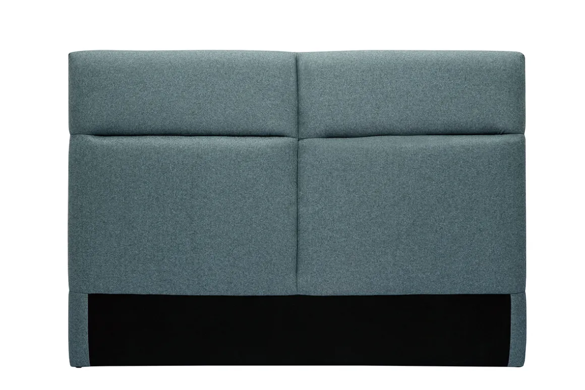 Online Miliboo Cabecero de cama de tela verde grisáceo 164 cm CHELSEA