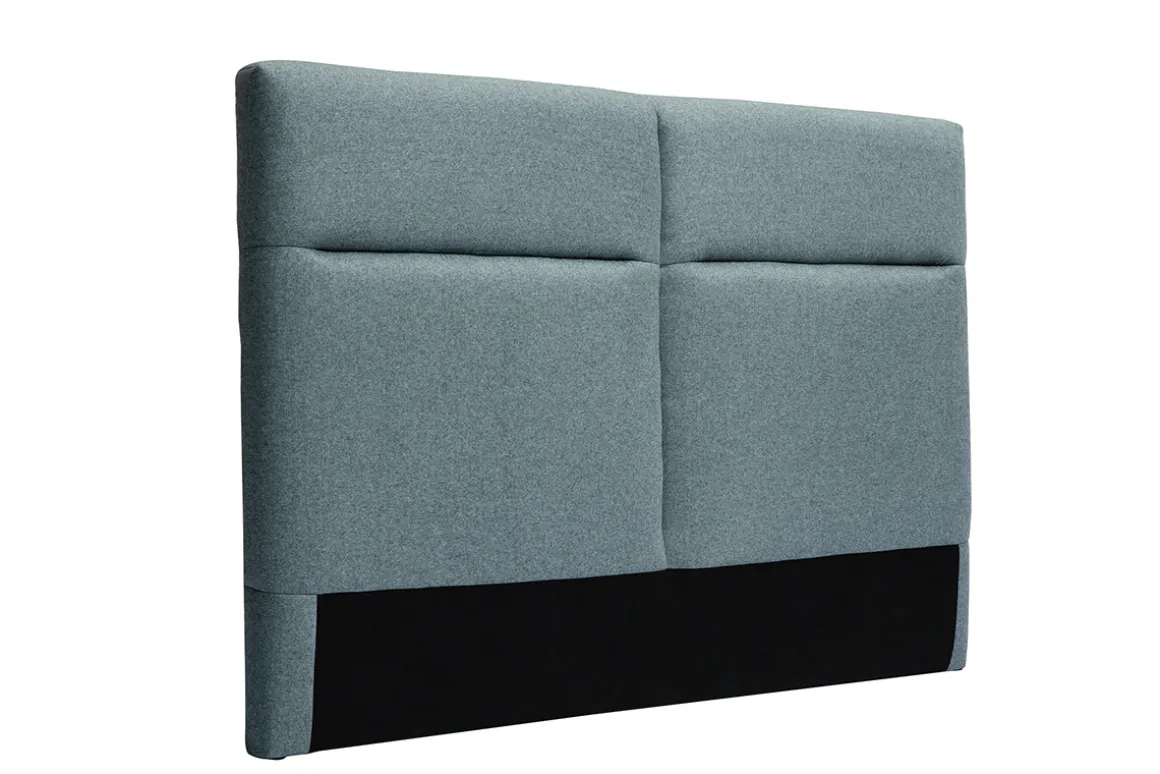 Online Miliboo Cabecero de cama de tela verde grisáceo 164 cm CHELSEA