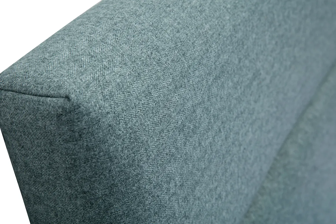 Online Miliboo Cabecero de cama de tela verde grisáceo 164 cm CHELSEA