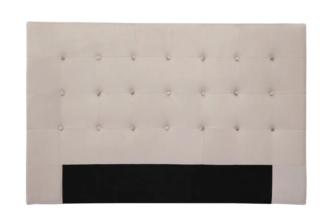 Flash Sale Miliboo Cabecero de cama de terciopelo color topo 170 cm LUTECE