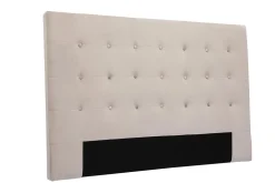 Flash Sale Miliboo Cabecero de cama de terciopelo color topo 170 cm LUTECE