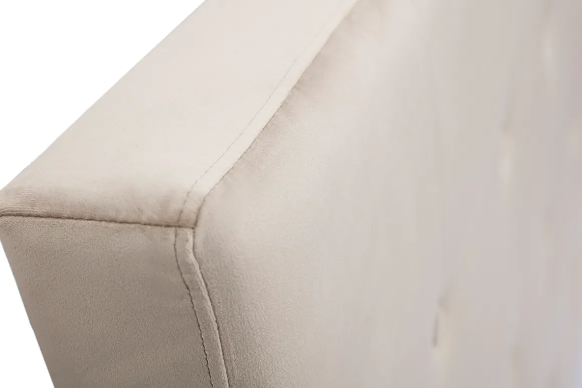 Flash Sale Miliboo Cabecero de cama de terciopelo color topo 170 cm LUTECE