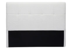Online Miliboo Cabecero de cama efecto borreguillo blanco 160 cm CLOVIS