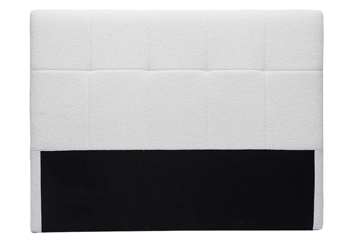Online Miliboo Cabecero de cama efecto borreguillo blanco 160 cm CLOVIS