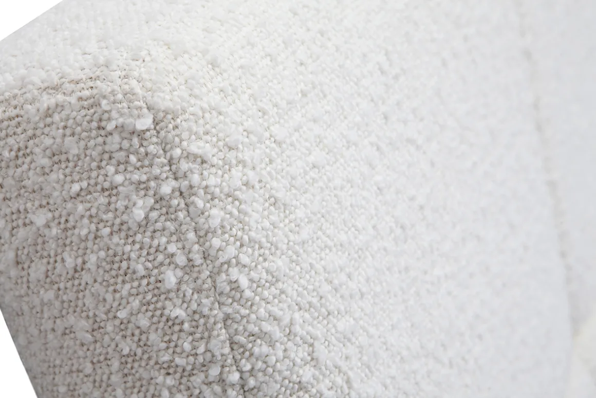 Online Miliboo Cabecero de cama efecto borreguillo blanco 160 cm CLOVIS