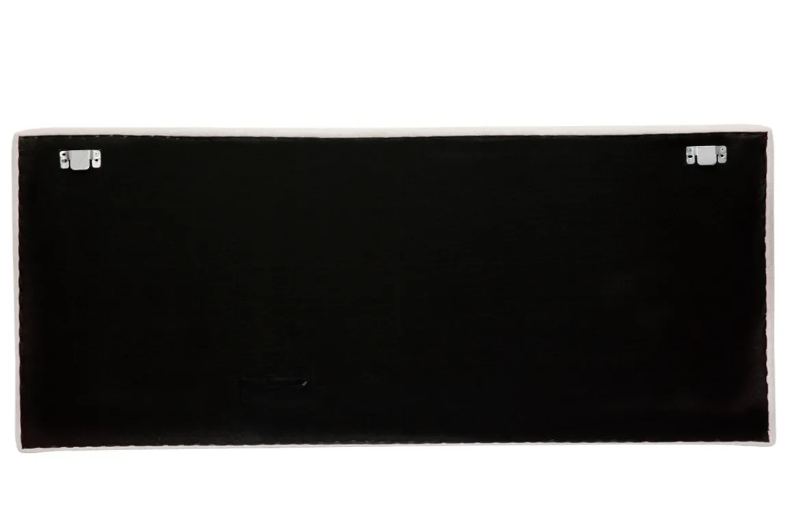 Store Miliboo Cabecero de cama para colgar de tela beige 180 cm LILY
