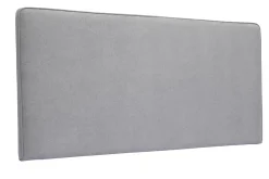 Fashion Miliboo Cabecero de cama para colgar de tela efecto aterciopelado gris 160 cm LILY