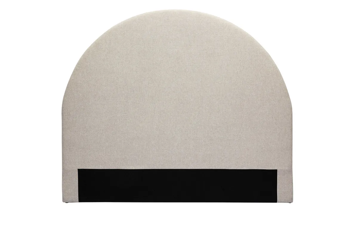 Flash Sale Miliboo Cabecero de cama redondo de tela beige 160 cm NAOMY
