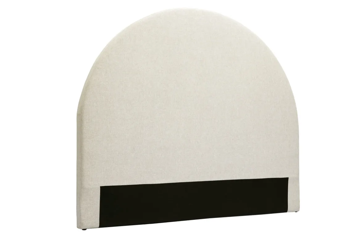 Flash Sale Miliboo Cabecero de cama redondo de tela beige 160 cm NAOMY