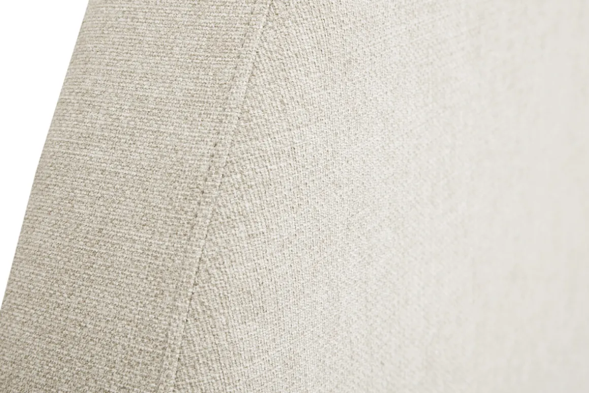 Flash Sale Miliboo Cabecero de cama redondo de tela beige 160 cm NAOMY