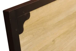 Outlet Miliboo Cabecero en metal y madera de mango INDUSTRIA