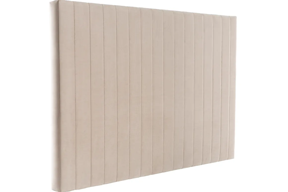 New Miliboo Cabecero en terciopelo beige grisáceo L170 cm NEHA
