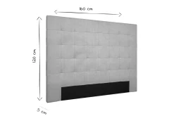 Sale Miliboo Cabecero en terciopelo terracota 160 cm HALCIONA