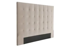 New Miliboo Cabecero en terciopelo topo 160 cm HALCIONA