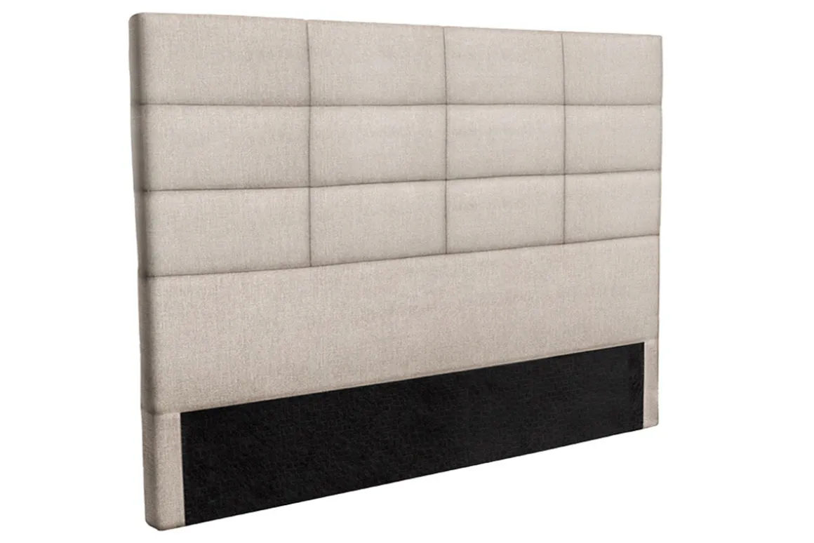 Best Sale Miliboo Cabecero moderno en tejido beige natural 160 cm ANATOLE