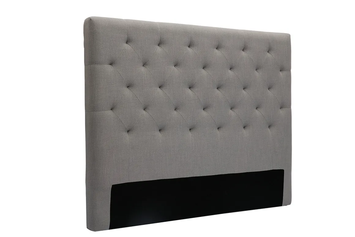 Sale Miliboo Cabecero tejido gris claro 140cm ENGUERRAND