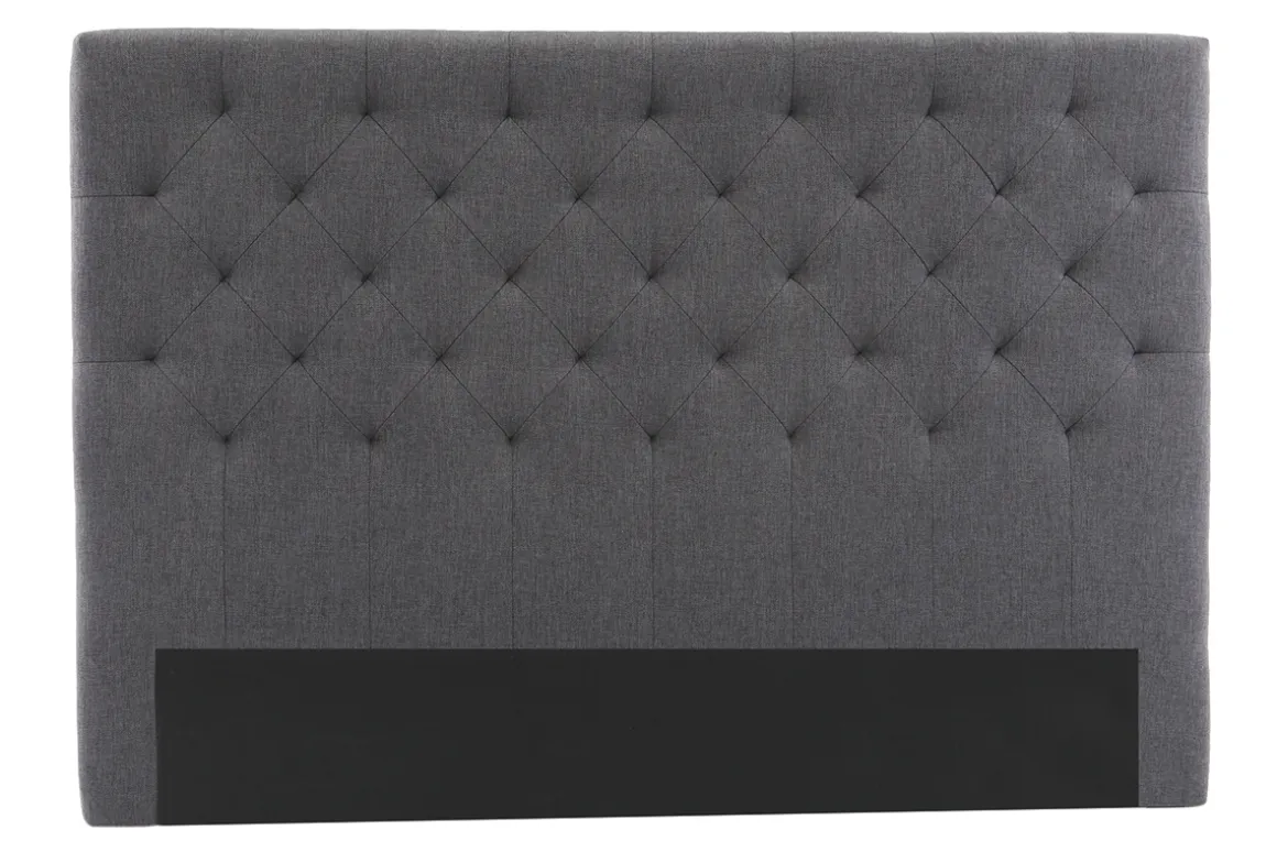 Cheap Miliboo Cabecero tejido gris oscuro 160cm ENGUERRAND