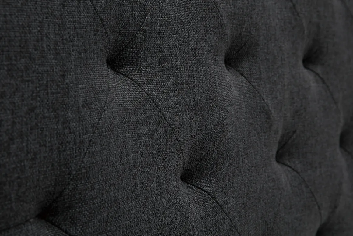Sale Miliboo Cabecero tejido gris oscuro 140cm ENGUERRAND