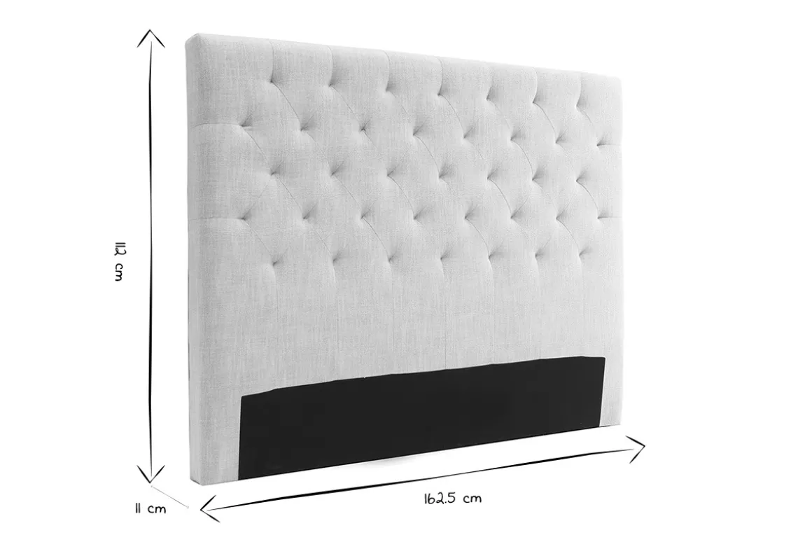 Clearance Miliboo Cabecero tejido natural 160cm ENGUERRAND
