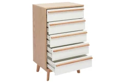 Sale Miliboo Cajonera 5 cajones de diseño escandinavo HELIA