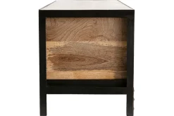 Flash Sale Miliboo Cajonera / zapatero industrial de madera maciza y metal ATELIER