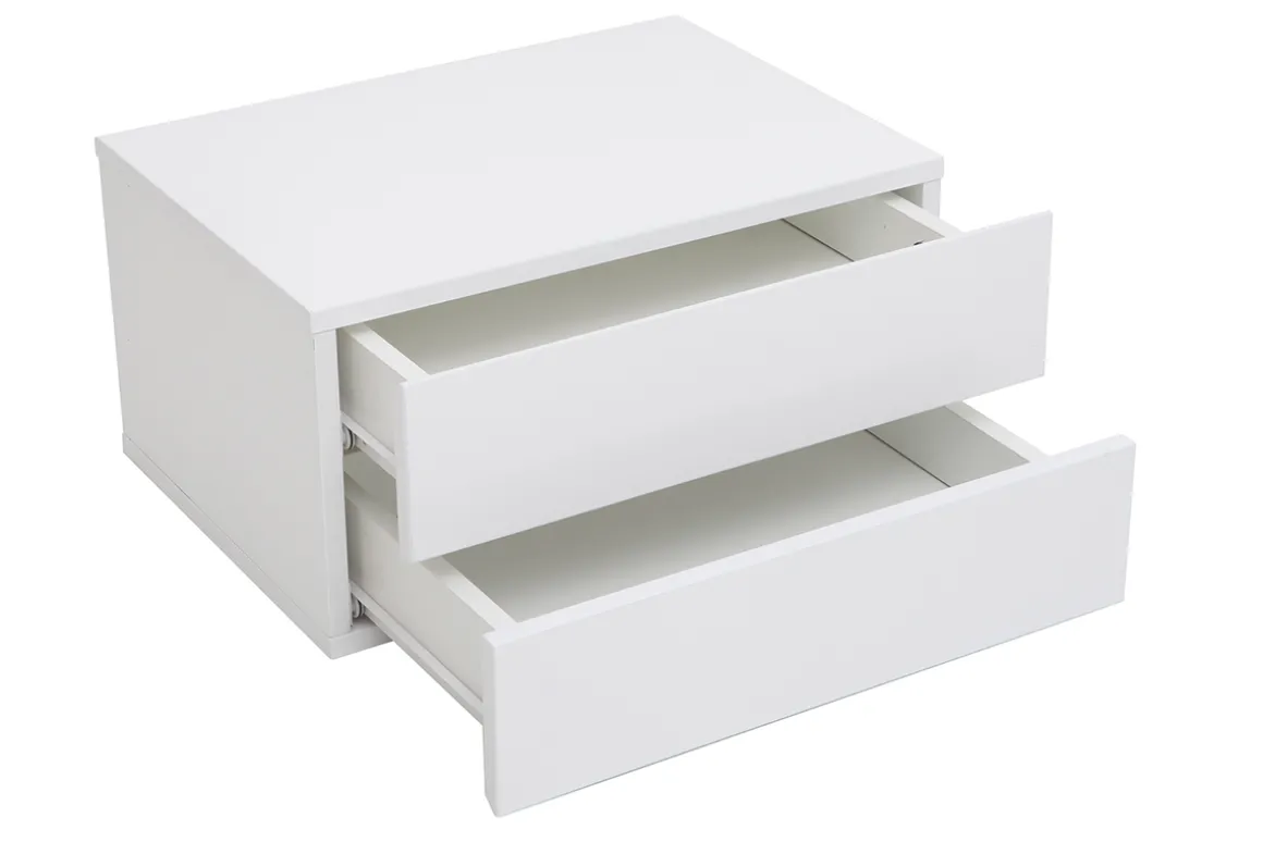 Best Miliboo Cajonera diseño blanco 2 cajones MAX
