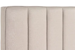 Cheap Miliboo Cama 2 plazas 160 x 200 cm de tela beige DIANE