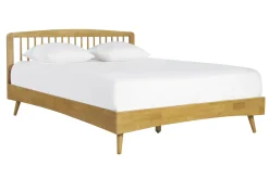 Shop Miliboo Cama de 2 plazas 160 x 200 cm de madera TERRY
