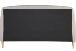 Store Miliboo Cama escandinava 140 x 200cm tejido beige NIELS