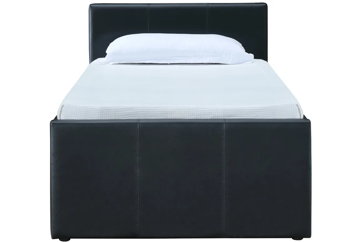 Shop Miliboo Cama nido 90 x 195 cm negro mate MACCO