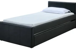 Shop Miliboo Cama nido 90 x 195 cm negro mate MACCO