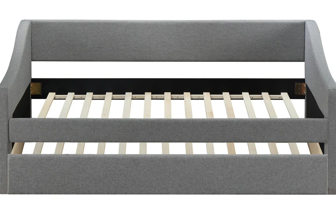 Outlet Miliboo Cama nido 190x90cm gris claro BEKKER