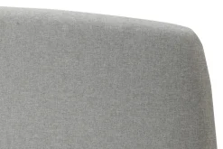 Clearance Miliboo Cama tejido gris y madera 140 x 200 NIELS