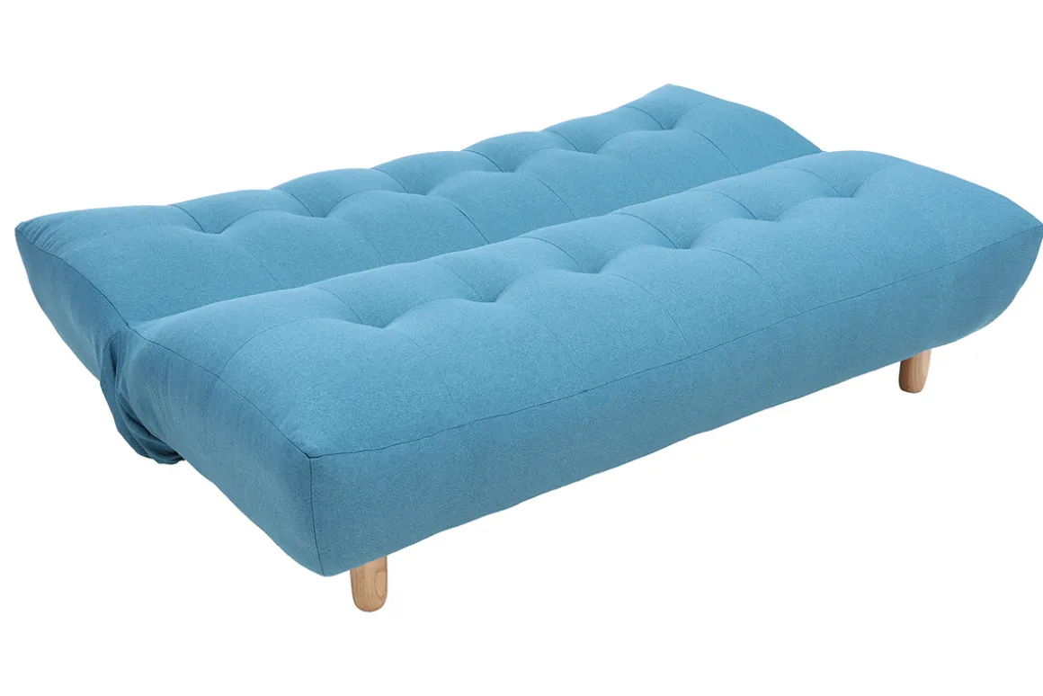 Cheap Miliboo Canapé convertible scandinave bleu canard YUMI