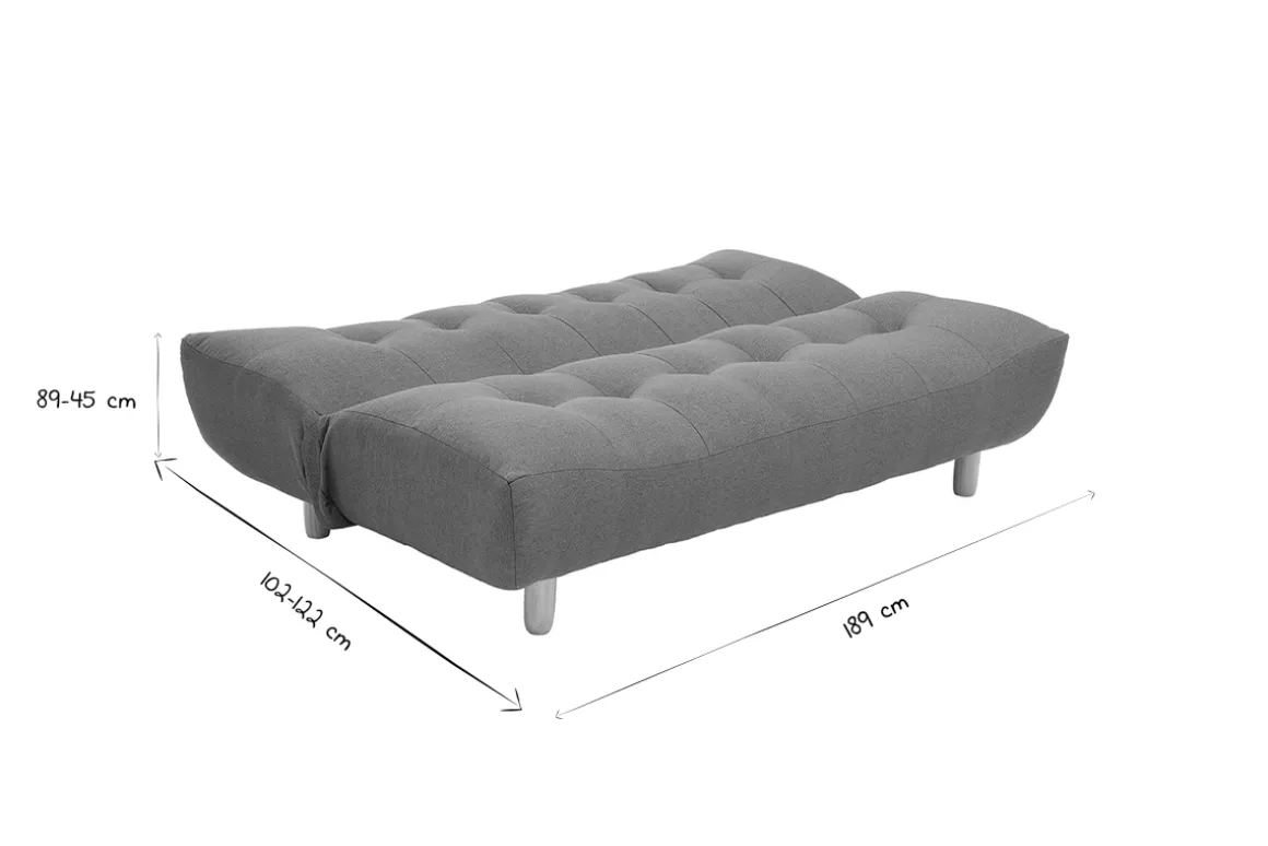 Cheap Miliboo Canapé convertible scandinave bleu canard YUMI